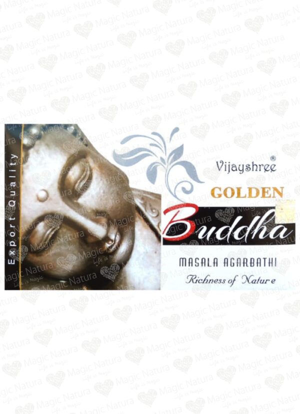 Bețisoare parfumate naturale Golden Buddha - Vijayshree 15g